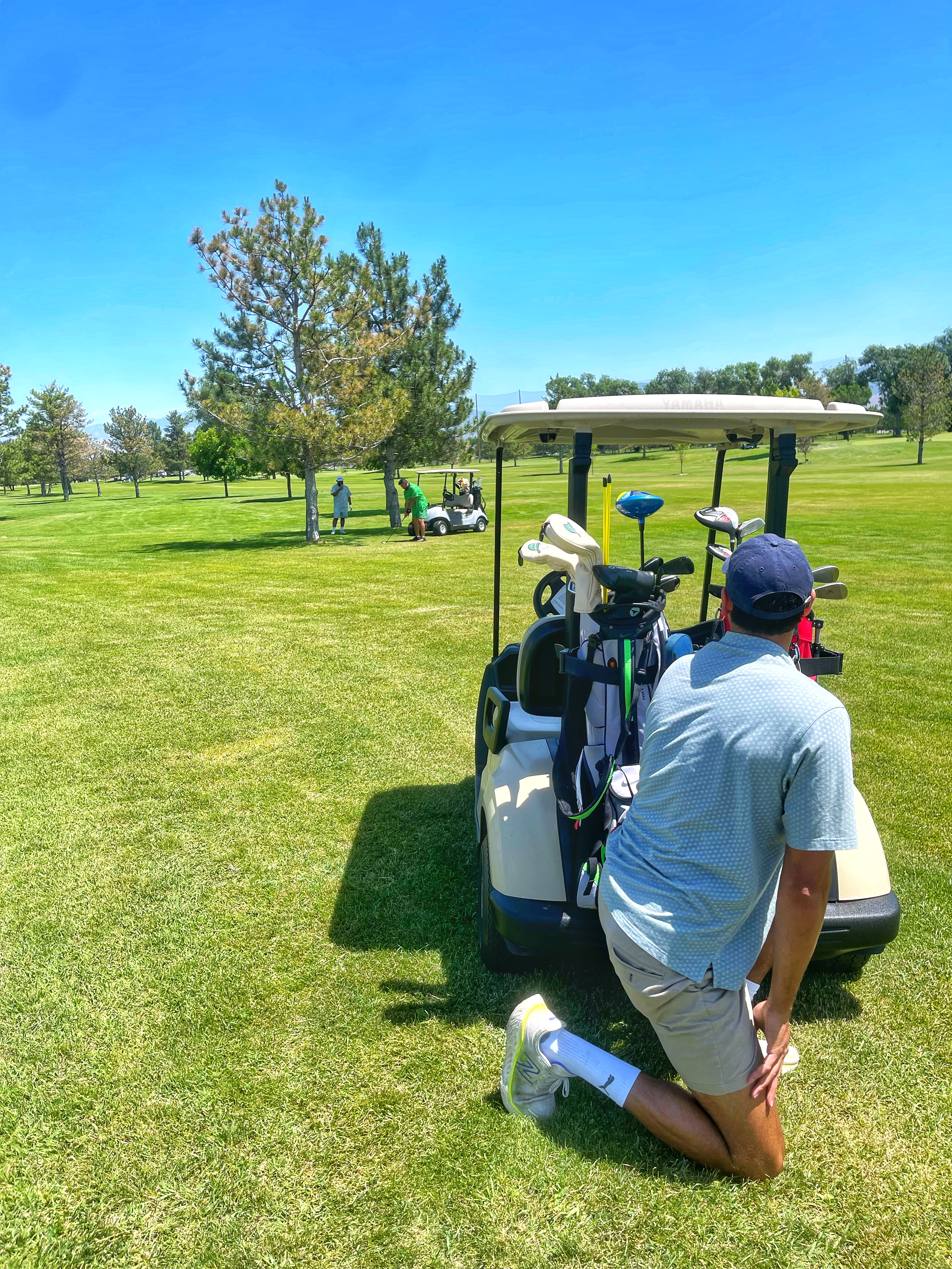 Golfers on course